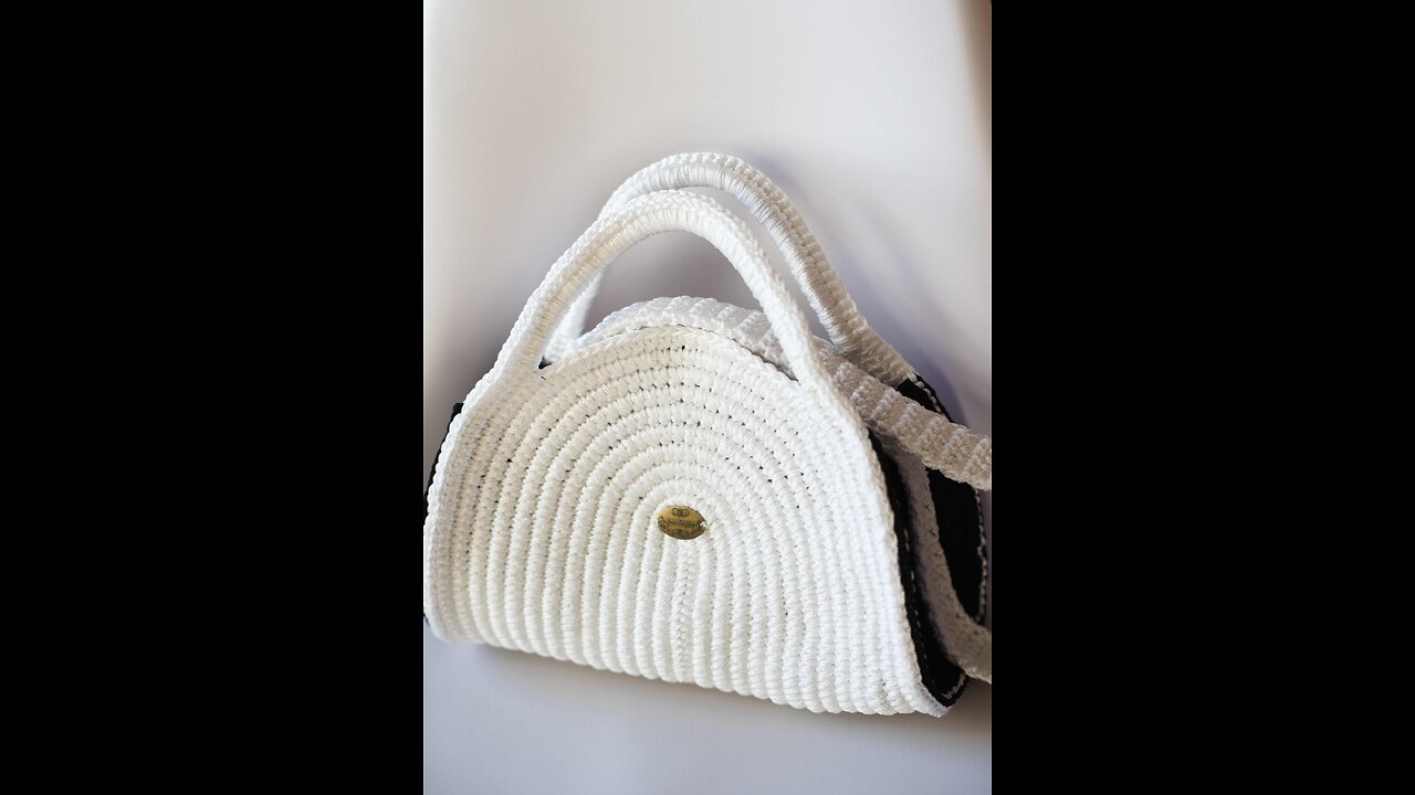 ჩანთა ოვალი ნაქსოვით. ნაწილი III. Crochet bag with oval pattern. Part III.