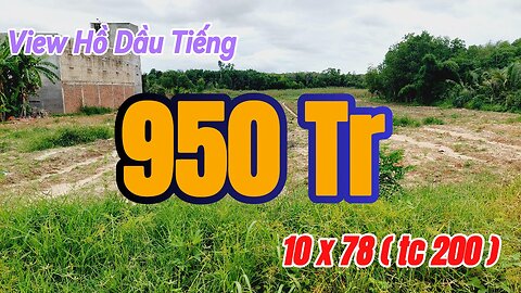 Đất Dầu Tiếng | View Hồ dầu Tiếng 10 x 78 ( Tc 200) Giá ngộp#572