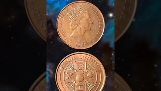 Isle of man 2 pence 1988.#shorts #coinnotesz