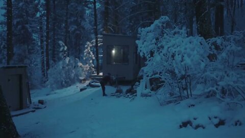 243 13A Dark and Snowy Day In The Mountains