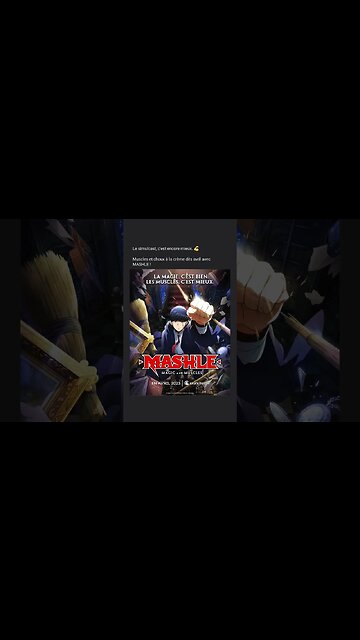 Le simulcast, c'est encore mieux. 💪Muscles et choux à la crème dès avril avec MASHLE !