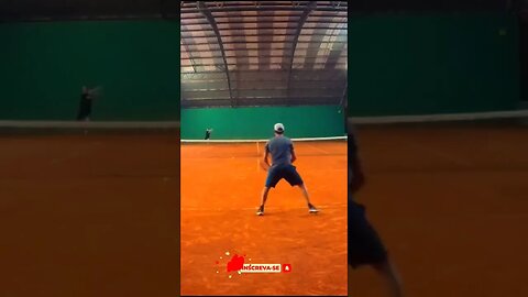 forehand na corrida! #shorts #subscribe #tennis