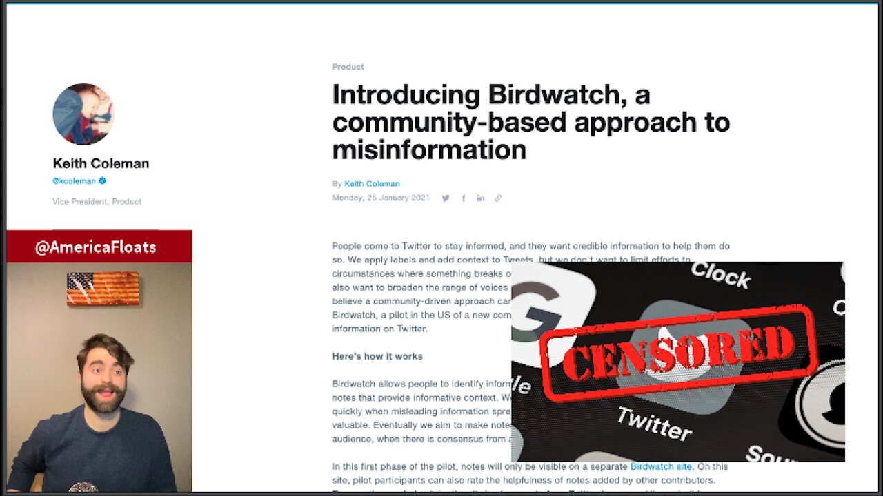 'Birdwatch' Is Twitter's New Censor Chamber