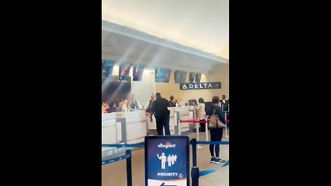 Woman tries to evade security at the airport. What is it about airports that has everyone...