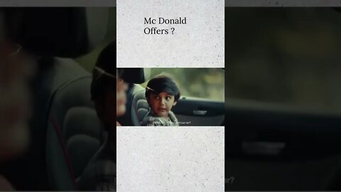 Mc Donald Offers #shorts