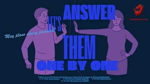 Lets answer them one by one