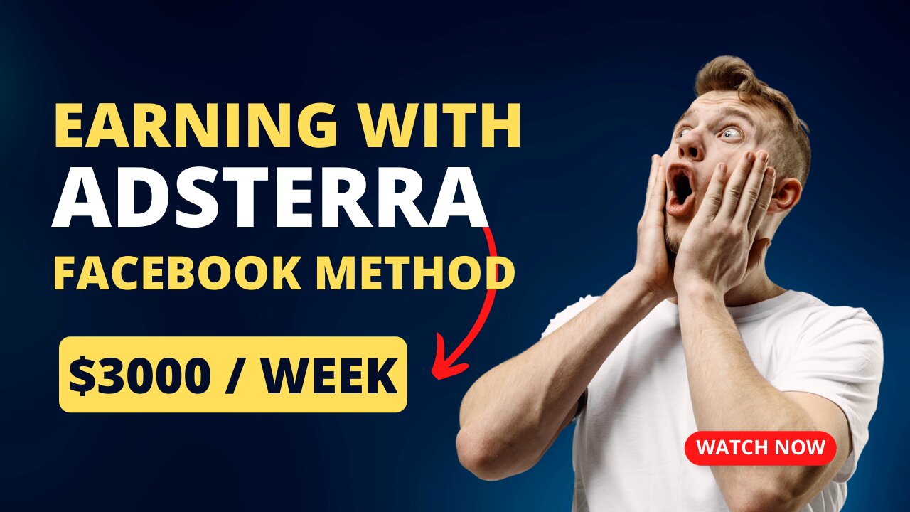 Earn with Adsterra using Organic Facebook Method