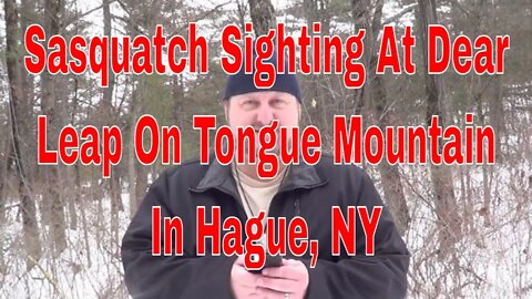 Sasquatch Sighting At Dear Leap In Sabbath Day Point In Hague, NY