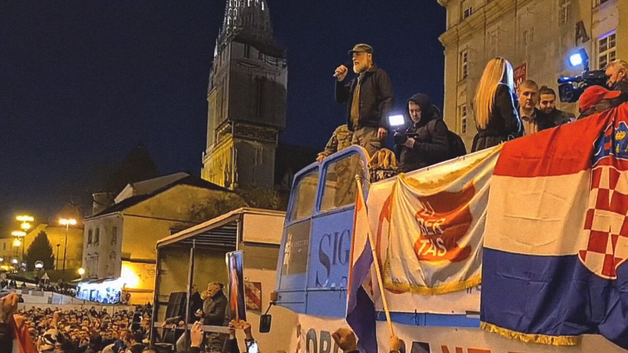 Marko Francišković, govor na Trgu Bana Jelačića, 20.11.2021. Zagreb