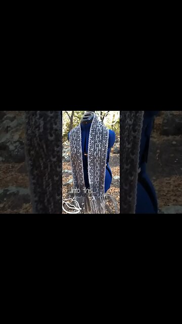 Chic and Sustainable: Preview of My Grey Scrap Yarn Scarf!