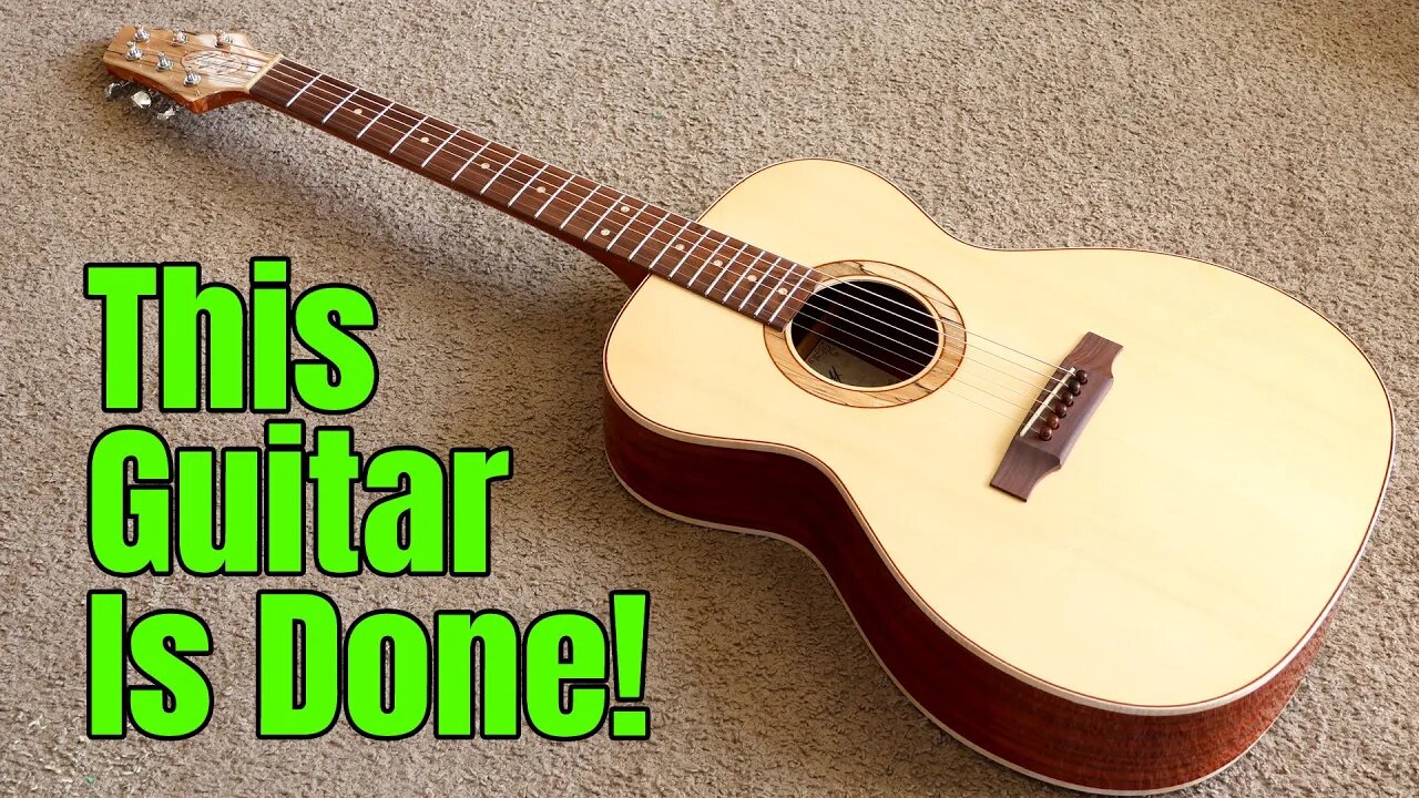 The Acoustic Guitar is Done! | Final Assembly Day