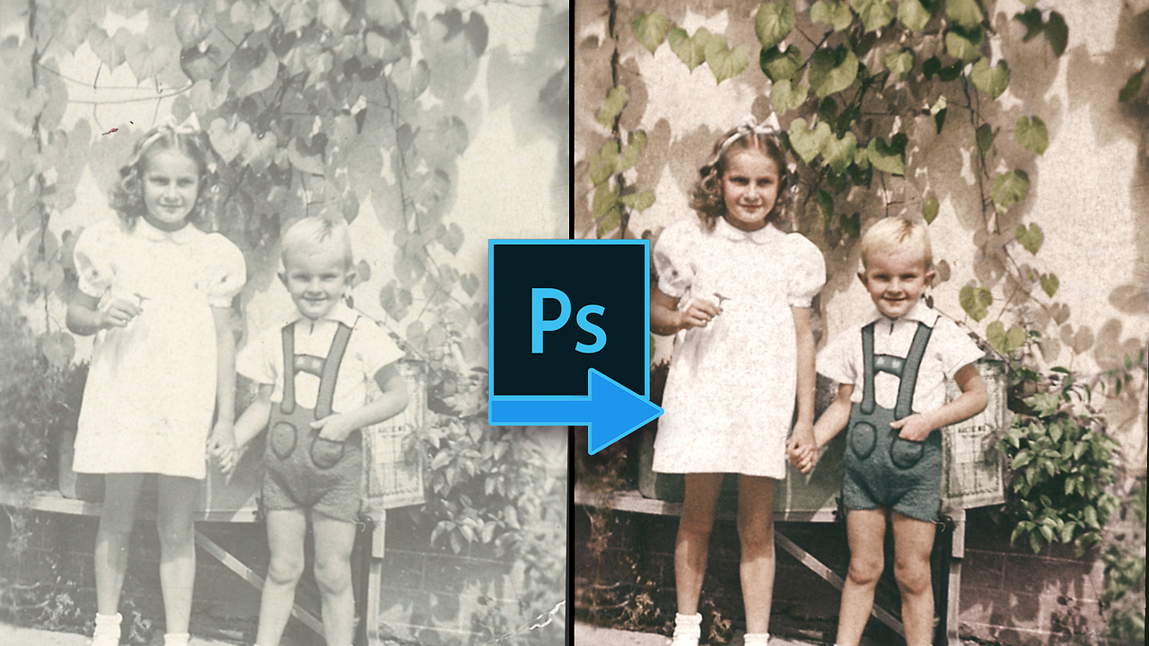 Time lapse restoration & colorization of incredibly old photo