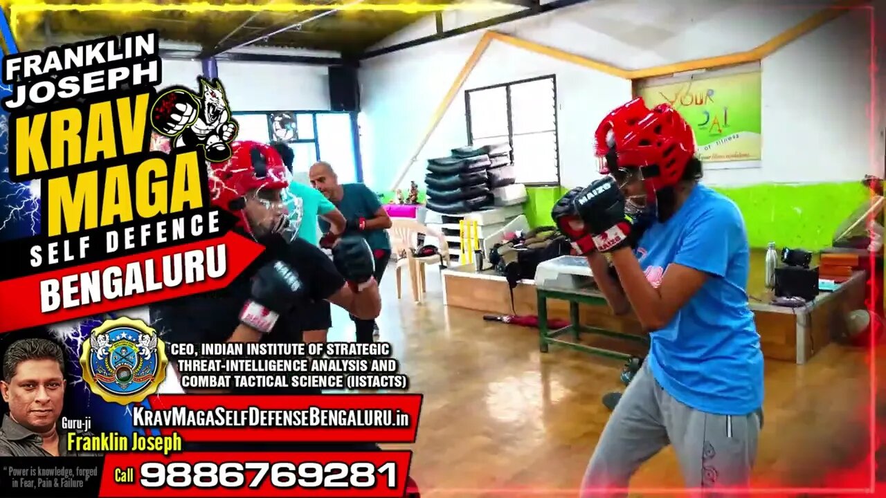 Krav Maga in Bengaluru Self Defense (Franklin Joseph) ~ Multiple Attackers Sparring A343 #KravMaga
