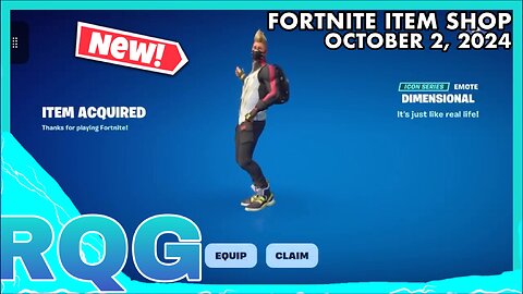 “NEW” DIMENSIONAL ICON EMOTE IS HERE+SOME ICONS! FORTNITE ITEM SHOP (October 2, 2024)