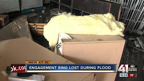 Engagement ring lost during flood