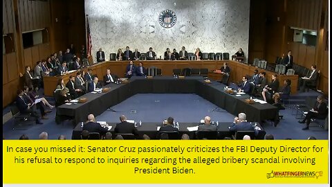 In case you missed it: Senator Cruz passionately criticizes the FBI Deputy Director for his refusal