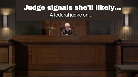 Judge signals she'll likely grant Trump's request for a 'special master' to oversee FBI review