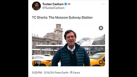 Moscow subway. Tucker Carlson
