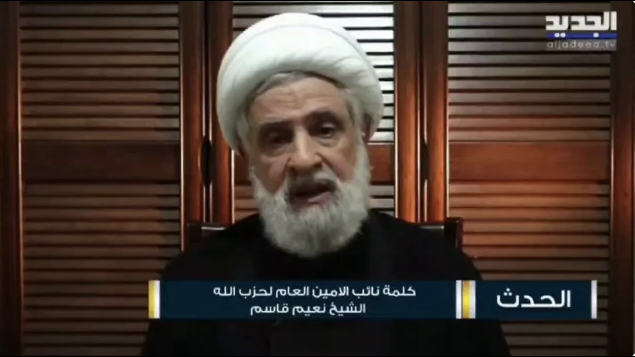 Hezbollah Deputy Secretary General sweating