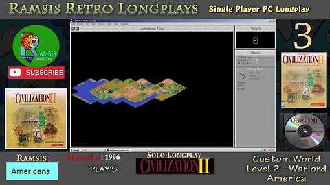 Sid Meier's Civilization II | 1996 | Windows PC | Warlord | America - Episode #3 | Let's Play