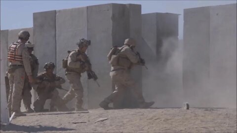 U.S. Marines Train for Close-Quarter Military Operations in Urban Terrain