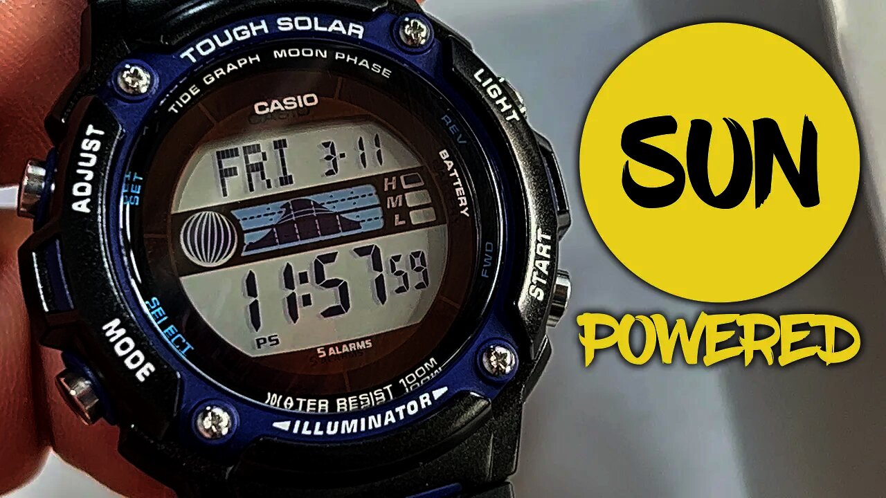 Perfect Size Rugged Solar Powered Watch