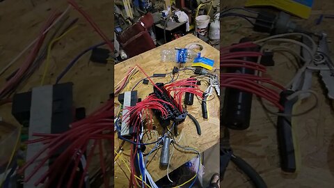 Getting ready to wire the 65 Chevy LS swap #ls #lsswap #wiring #loveyourjourney