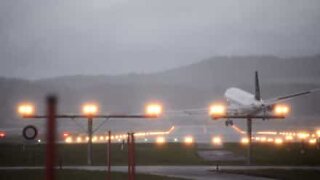 Storms cause some scary landings in Zurich