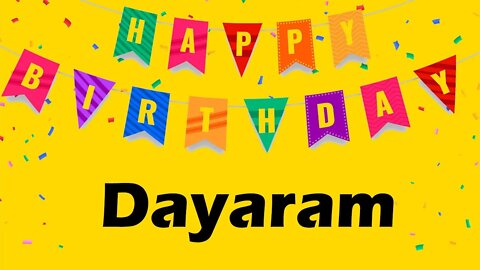 Happy Birthday to Dayaram - Birthday Wish From Birthday Bash