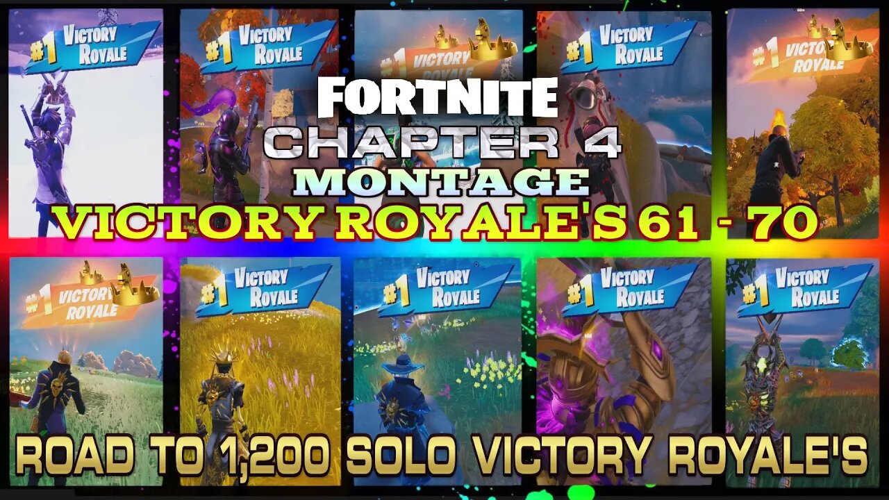 🔹🔷 FORTNITE MONTAGE ROAD TO 1200 SOLO VICTORY ROYALES 61-70 THIS SEASON (1113-1122 TOTAL) 🔷🔹