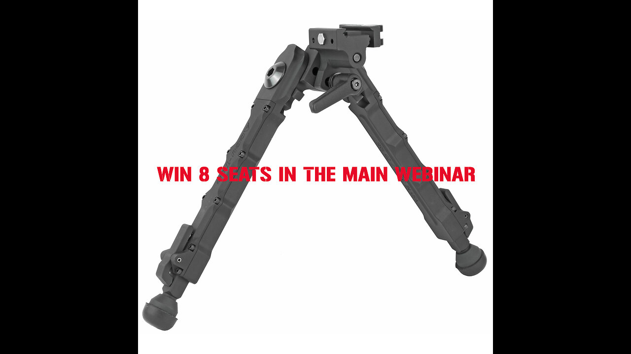 Accu-Tac, SR-5 G2, Bipod, Black MINI #1 FOR 8 SEATS IN THE MAIN WEBINAR