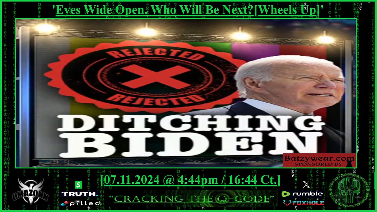"CRACKING THE Q-CODE" - 'Eyes Wide Open. Who Will Be Next? [Wheels Up]'