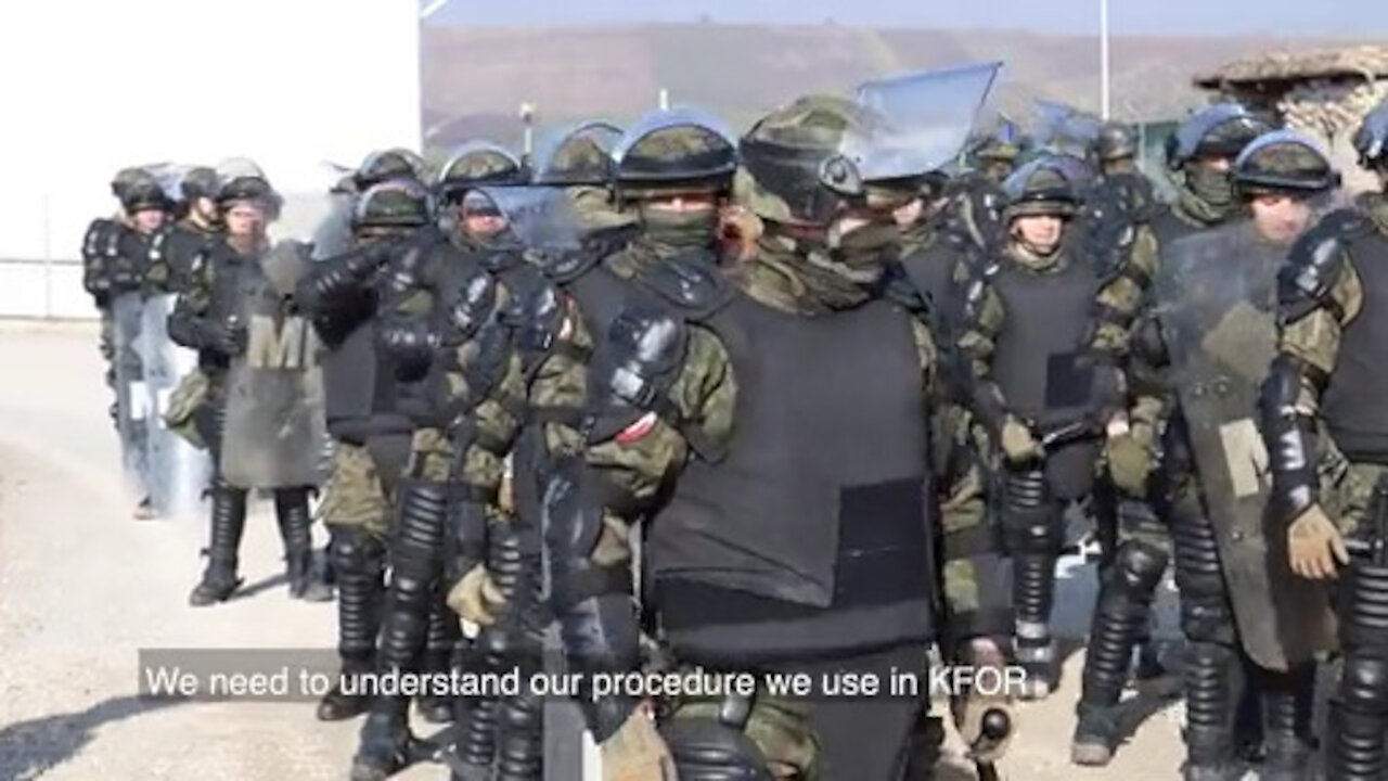 KFOR soldiers conduct freedom of movement training