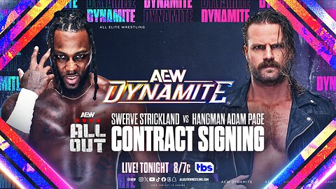 Swerve Strickland vs. Hangman Page Contract Signing Gets Explosive! #shorts