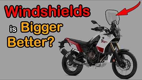 Install a larger windshield on a Tenere 700