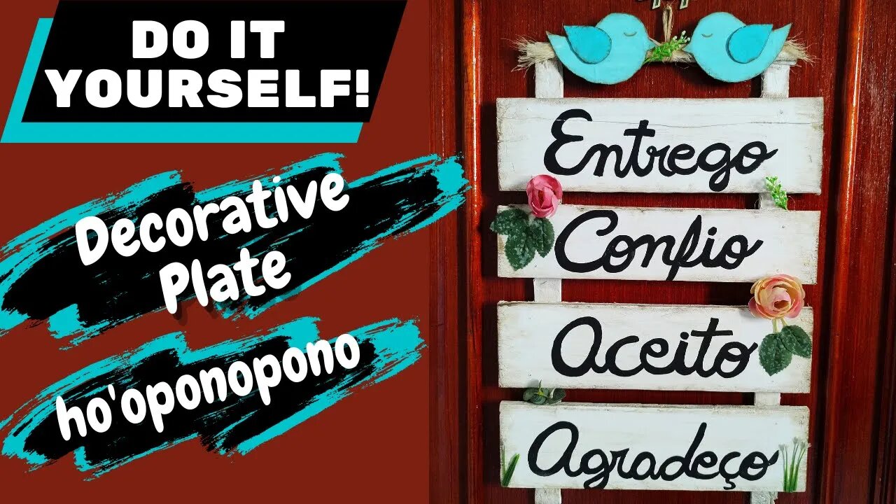DIY - How to Make Decorative Plate Hooponopono