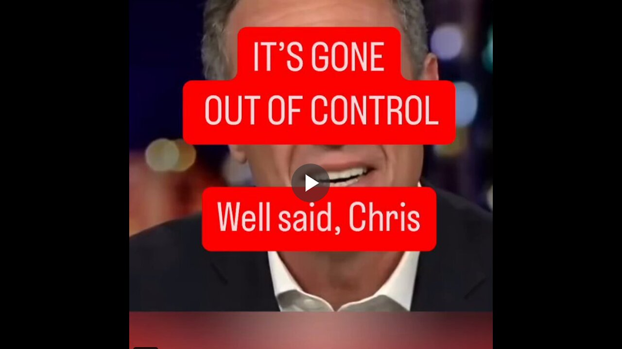 Chris Cuomo has a moment of sanity...