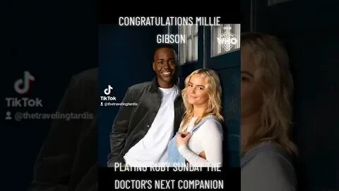 📰 #DOCTORWHO NEXT COMPANION IS #MILLIEGIBSON PLAYS #RUBYSUNDAY #NCUTIGATWA #SUBSCRIBE #SHORTS