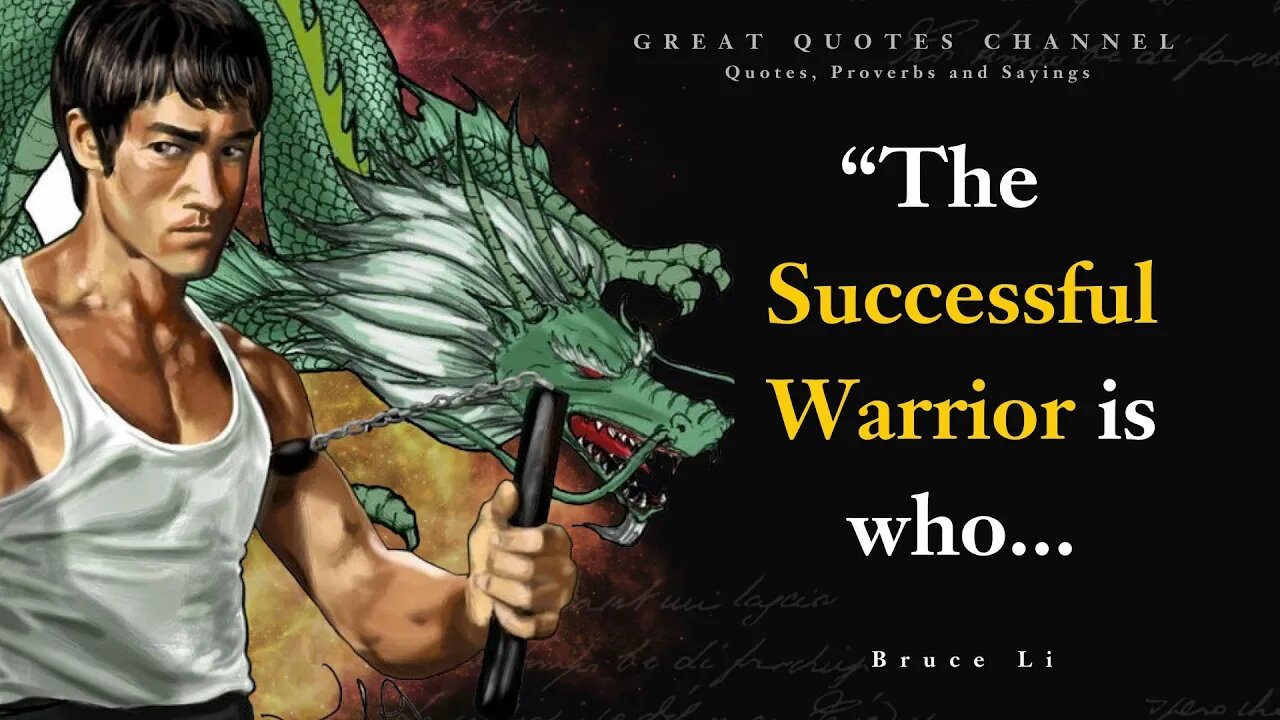 Bruce Lee Wise Quotes that tell a lot about ourselves ｜ Life Changing Quotes
