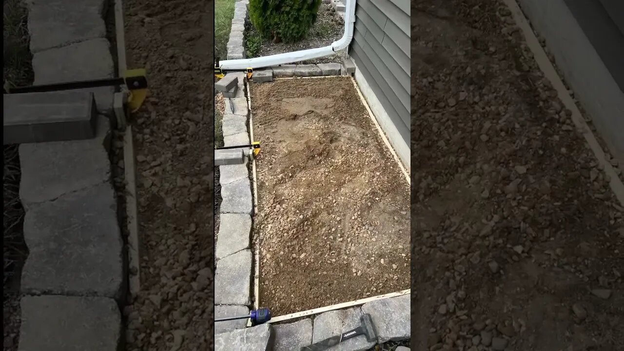 Trash Can Area Transformation! || Paver Patio #shorts #landscaping