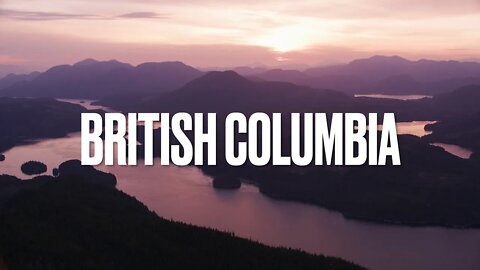 Flying Over Snowy Mountains Of British Columbia