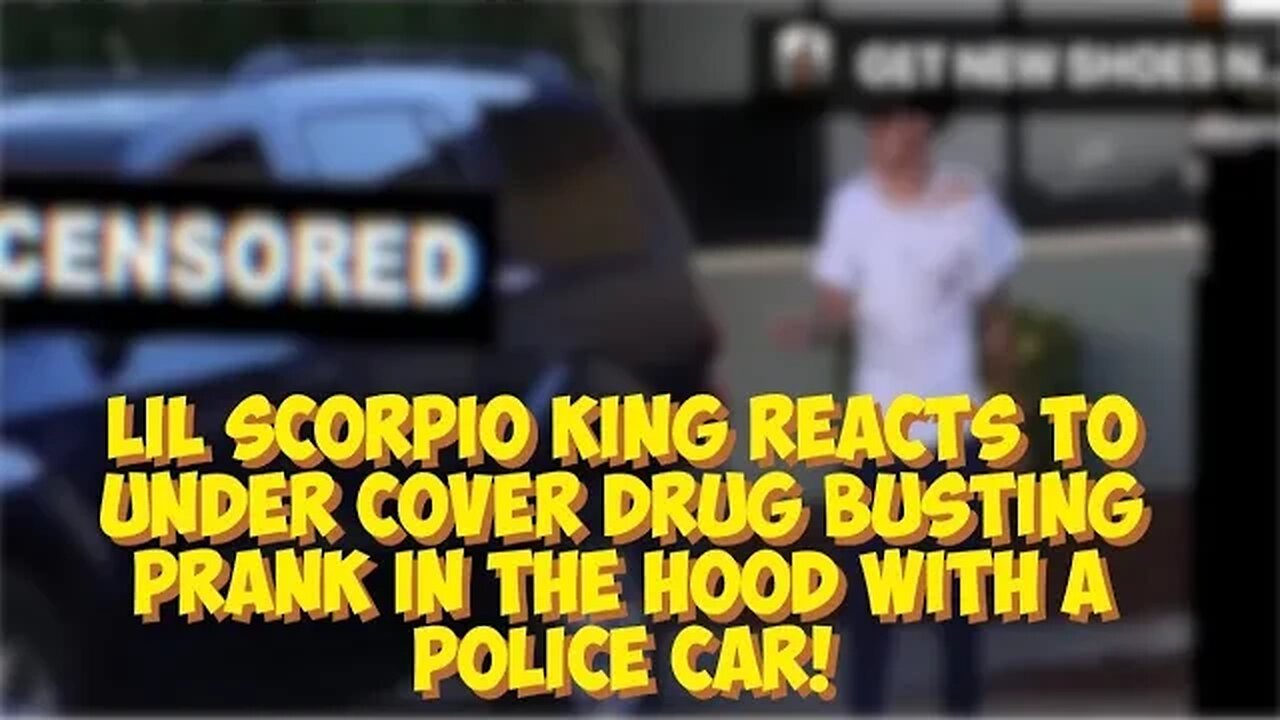 Lil Scorpio King Reacts To Under Cover Drug Busting Prank In The Hood With A Police Car!