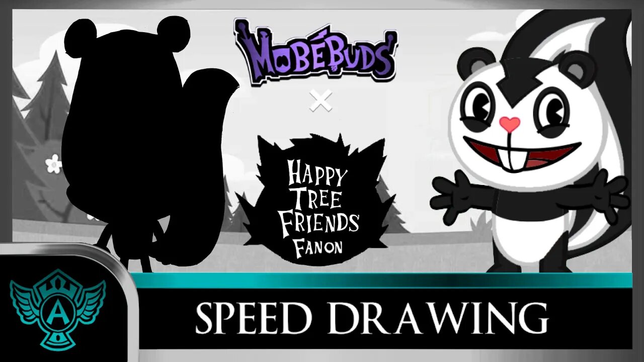 Speed Drawing: Happy Tree Friends Fanon - Poby | Mobebuds Style