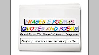 Funny news: Company announces the end of cigarette! [Quotes and Poems]