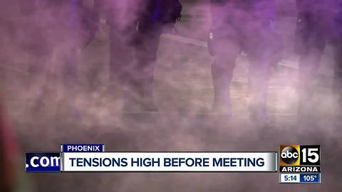 Listening sessions held with Phoenix police regarding presidential rallies