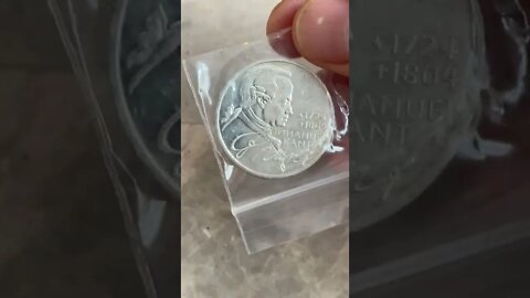 5 Silver Mark Coin With Immanuel Kant