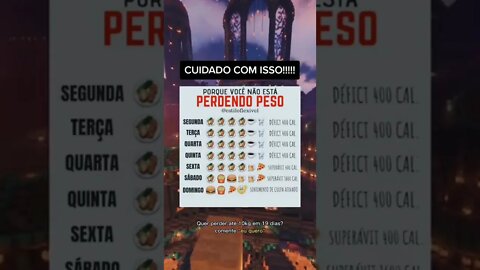 POR QUE VOCÊ NÃO ESTÁ PERDENDO PESO - Vídeos Tiktok #Shorts