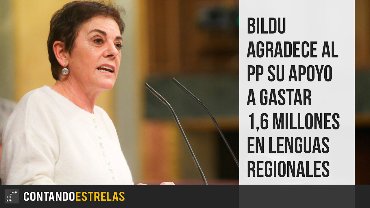 Bildu agradece al PP su apoyo a gastar 1,6 millones en lenguas regionales