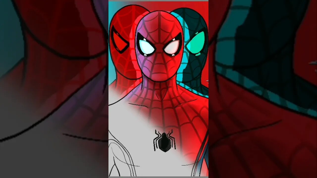 Desenhando os 3 HOMEM ARANHA #arte #drawing #spiderman #marvel #comics #games #gameplay #spider
