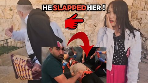Women Get ATTACKED (SLAPPED & SPINE FRACTURED) By Jewish Men For Preaching The Gospel In Israel !